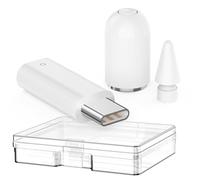 Delidigi 2 Pack Tapa Recambio Magnética para Apple Pencil 1st Generation (White)