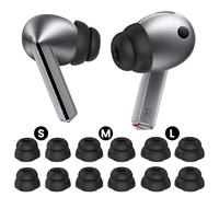Delidigi 6 para Almohadillas Compatible con Samsung Galaxy Buds3 Pro (2024) & Galaxy Buds4 Pro (2026), S/M/L 3 Tamaños de Doble Pestaña de Silicona (6 Paar Silikon Eartips)