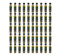 Deliex - 50 Botellitas de aceite de oliva virgen extra miniatura pet de 25 ml - Botellas pequeñas de aceite de oliva para aliños y llevar al trabajo (50)