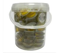Deliex 80 monodois de aceite de oliva en cubo, aceite de oliva virgen extra en pequeñas porciones de 10 ml x 80 tarrinas