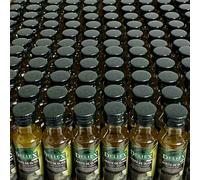 Deliex - Botellitas aceite de oliva virgen extra miniatura pet de 25 ml - Botellas pequeñas de aceite de oliva para aliños y llevar al trabajo (100)
