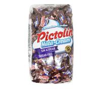 Deliex - Caramelos Pictolín con Nata y Sin Azúcar - Bolsa de 800 gr - Sin Gluten (Chocolate y Nata)