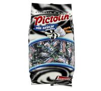 Deliex - Caramelos Pictolín con Nata y Sin Azúcar - Bolsa de 800 gr - Sin Gluten (Regaliz y Nata)