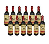 Deliex delicias de Extremadura. 12 Botellas pequeñas de vino Señorio de los Llanos crianza 37,5 cl. Vinos para Detalles invitados en Bodas (12)