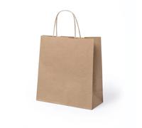 Deliex delicias de Extremadura. Bolsas para regalos, bolsas de papel kraft con asas, bolsas para regalar en diferentes tamaños, bolsas de papel para tiendas y comercios (32 x 41 x 11 cm, 20 Bolsas)