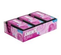 Deliex delicias de Extremadura Smint Dispenser Flat | Caramelos Sin Azúcar y Sin Gluten de menta, frutos rojos o bubblefresh | con dispensador (Bubblefresh, 12 Latas)