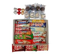 Deliex delicias de Extremadura. Surtido de chocolates para regalo. Cestas de chocolates para regalar. Regalo original para mujer y hombre amantes de lo dulce. (SURTIDO 1)