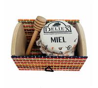 Deliex Detalle para Eventos - Baúl de Madera de Colores con Miel de Orcio y Palo Catador