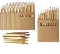 Deliex Lote 15 Sets de Lápices de Colores Infantiles.12 Mini Lápices por Caja. Regalos para Cumpleaños Infantiles, Detalles para niños en Bodas, Comuniones, bautizos y Colegios (15)