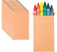 Deliex. Lote 30 set de Ceras para dibujar de Colores surtidos Infantiles 6 Mini Ceras por Caja. Ideal Fiesta de Cumpleaños (30)