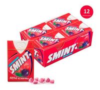 Deliex - Smint Tabs Frutas Silvestres, Caramelo Comprimido Sin Azúcar - 12 o 24 cajitas de caramelos Smint 8 gr.