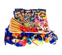 Deliex. Surtido100 Chuches para cumpleaños infantiles, rellenos para piñatas. Bolsas de golosinas sin alérgenos para fiesta de cumpleaños infantil.