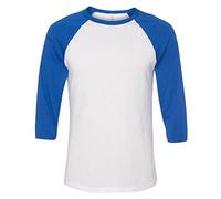 Delifhted Adult 3/4 Sleeve Blended Baseball Tee
