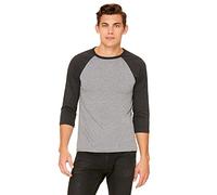 Delifhted Adult 3/4 Sleeve Blended Baseball Tee