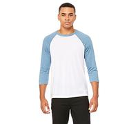Delifhted Adult 3/4 Sleeve Blended Baseball Tee