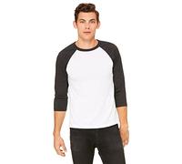 Delifhted Adult 3/4 Sleeve Blended Baseball Tee