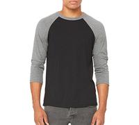 Delifhted Adult 3/4 Sleeve Blended Baseball Tee