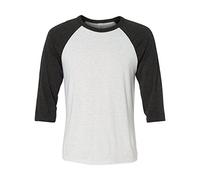Delifhted Adult 3/4 Sleeve Blended Baseball Tee