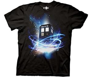 DelifhtedDoctor Who Tardis in Space Men's T-shirt