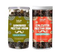 Delight Foods Mezcla Mukhwas Banarasi Meetha (y nuez de areca) (mezcla Calcuta 100 g + mezcla Banarasi 100 g)_El embalaje puede variar