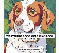 Delightful Dogs Grayscale Coloring Book: 44 Illustrations | Stress Relieving & Therapeutic | Adult & Teen | 8.5 x 8.5 inches |
