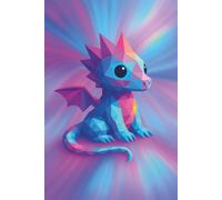 Delightful Dreams Dragon || Lined Notebook, 6x9, 120 Pages: Journal for Bright Ideas, Morning Notes, or Magic Plans