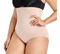 DELIMIRA Braga Faja Reductora sin Costura Braguita Moldeadora de Cintura Alta para Mujer Beige 44