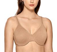 DELIMIRA Mujer Sujetador Copa Completa Reductor con Aros Minimizador Talla Grande Cuerda 105D