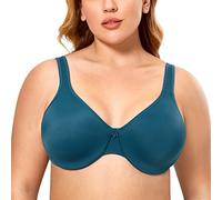 DELIMIRA Sujetador Reductor con Aros Talla Grande Copa Completa para Mujer Paz Mazarine 110C