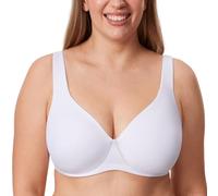 DELIMIRA Sujetador Reductor Talla Grande con Aros sin Relleno Cómodo para Mujer