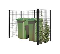 Delimitación de contenedores de basura celosía de acero