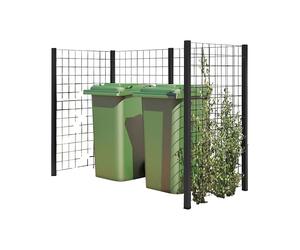 Delimitación de contenedores de basura celosía de acero
