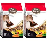 DELINATURE - Mixtura para Ratas, Alimento Natural y Nutritivo, Rico en Semillas y Frutos Secos, Complemento Ideal para una Dieta Balanceada (Paquete de 2)