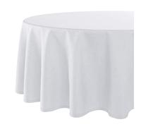Delindo Lifestyle® Wien Home - Mantel antimanchas, color blanco, 140 x 180 cm, ovalado (08038H)