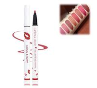 Delineador de labios líquido de larga duración, marcador de manchas de labios mate multifuncional, delineador de labios impermeable 2 en 1, impermeable de secado rápido (4#, Delineadores labiales)