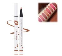 Delineador de labios líquido de larga duración, marcador de manchas de labios mate multifuncional, delineador de labios impermeable 2 en 1, impermeable de secado rápido (5#, Delineadores labiales)