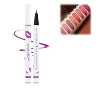 Delineador de labios líquido de larga duración, marcador de manchas de labios mate multifuncional, delineador de labios impermeable 2 en 1, impermeable de secado rápido (8#, Delineadores labiales)