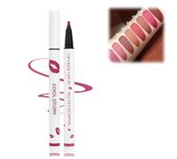 Delineador de labios líquido de larga duración, marcador de manchas de labios mate multifuncional, delineador de labios impermeable 2 en 1, impermeable de secado rápido (2#, Delineadores labiales)