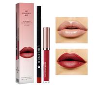 Delineador De Labios - Set De Delineador De Labios Con Brillo Y Tinte | Kit De Modelado Para Mate | Para Mujeres, Niñas, Invierno, Exterior, Cita, Viaje, Fiesta