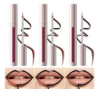 Delineador De Labios Tinte Pelable | 3 Piezas Maquillaje Resistente A Manchas,Tinte Labial De Viaje,Para Mujeres Damas Novias Estudiantes Universitarias Viajeras Amantes De La Belleza Bodas Fiestas Ru