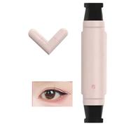 Delineador de ojos en forma de sello, líquido resistente al agua de secado rápido, acabado duradero y resistente a las manchas, con punta de ala negra/marrón, (Black)