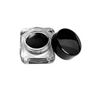 Delineador de ojos en gel resistente al agua negro de 0, 18 oz./5 g con pincel, delineador de ojos en gel de drama cosmético de belleza de larga duración