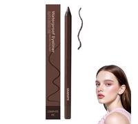 Delineador De Ojos Impermeable De 24h,2 En 1 Lápiz Eyeliner Impermeable,De Larga Duración Sin Mancha De Desvanecimiento,Para Lápiz Afilable Para Miradas Cotidianas Y Audaces (Grafito)