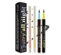 Delineador de ojos impermeable, delineador de ojos líquido impermeable - Juego de 4 delineadores líquidos con punta precisa y alta pigmentación,Delineador de ojos de larga duración a prueba de manchas