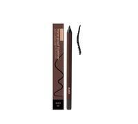 Delineador de ojos impermeable Duo Sharpenable, lápiz de cejas y delineador de ojos 2 en 1, larga duración y antimanchas, suave y fácil de colorear, color negro