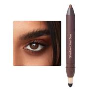 Delineador de ojos resistente al agua, sombra de ojos a prueba de manchas, doble cabeza 2 en 1 con punta estable, de belleza con diseño compacto, herramienta de maquillaje para aplicar sin