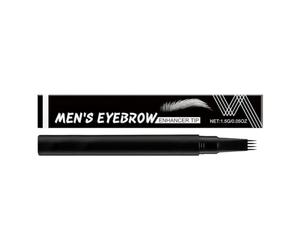 Delineador de pelo masculino a prueba de sudor, marcador de aseo de puntas, aplicador de cosméticos de 0.59 x 4.45 pulgadas para sombreado, protector de relleno de crema, rutina de viaje