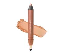 Delineador y sombra de ojos 2 en 1, iluminador mate en crayón, iluminador en crema a prueba de agua, maquillaje de ojos ahumado o natural sin esfuerzo, de larga duración y antimanchas (03#)