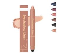 Delineador y Sombra de Ojos 2 en 1, Maquillaje de Ojos 2 en 1, Delineador + Sombra de Ojos, Resistente al Agua y a las Manchas, para una Definición Precisa y Looks Versátiles