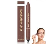 Delineador y sombra de ojos 2 en 1 Perfect Color Duo-Shadow Liner, resistente al agua y a las manchas, sombra de ojos dúo en barra con pincel difuminador, 30 s Glam (B-1)